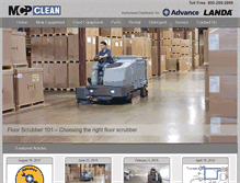 Tablet Screenshot of mcpclean.com